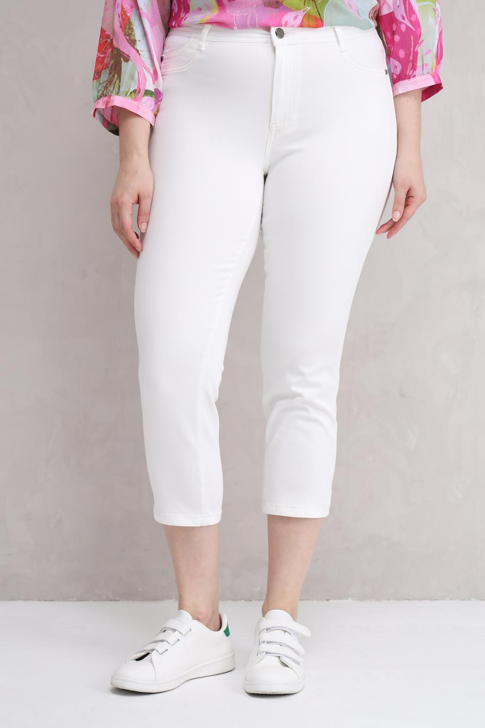 Брюки капри Lebek белые