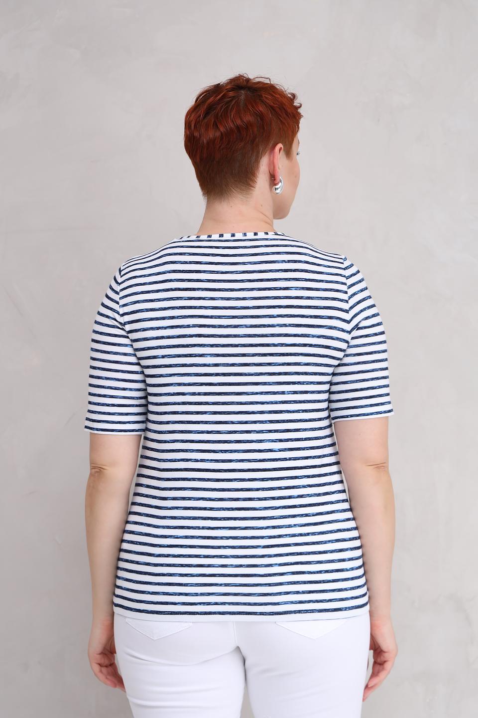 Футболка Rabe collection в полоску с цветами