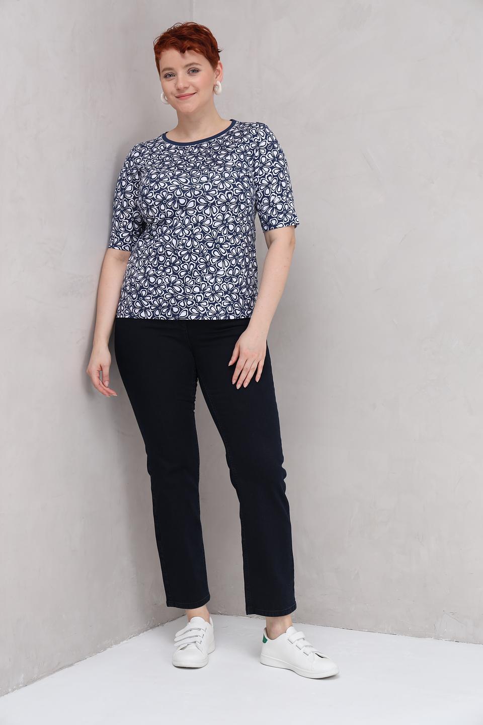 Футболка Rabe collection с цветочным принтом