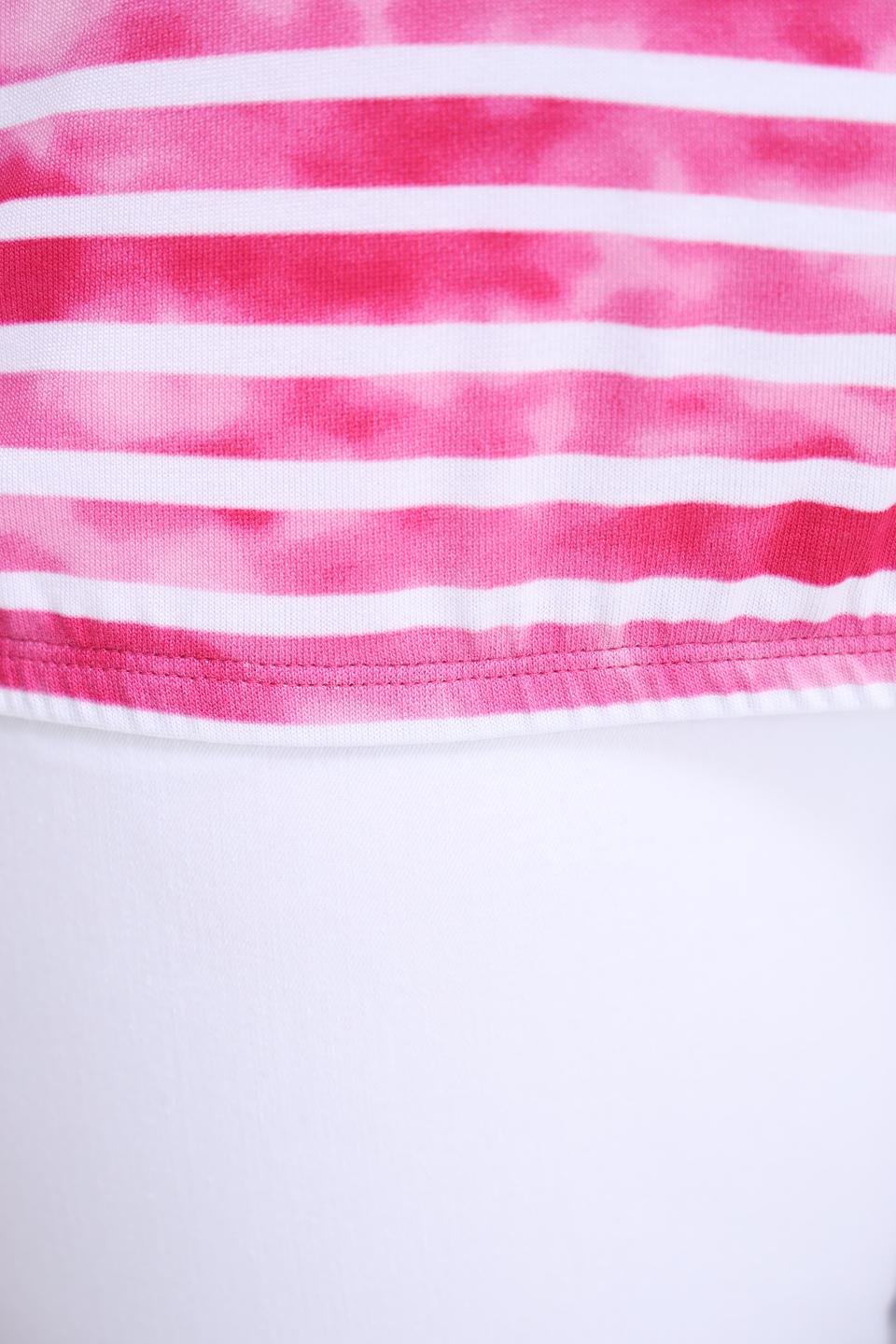 Футболка Rabe collection в полоску розовая