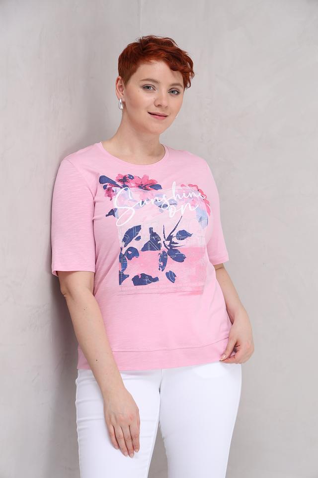 Футболка Rabe collection с принтом роза