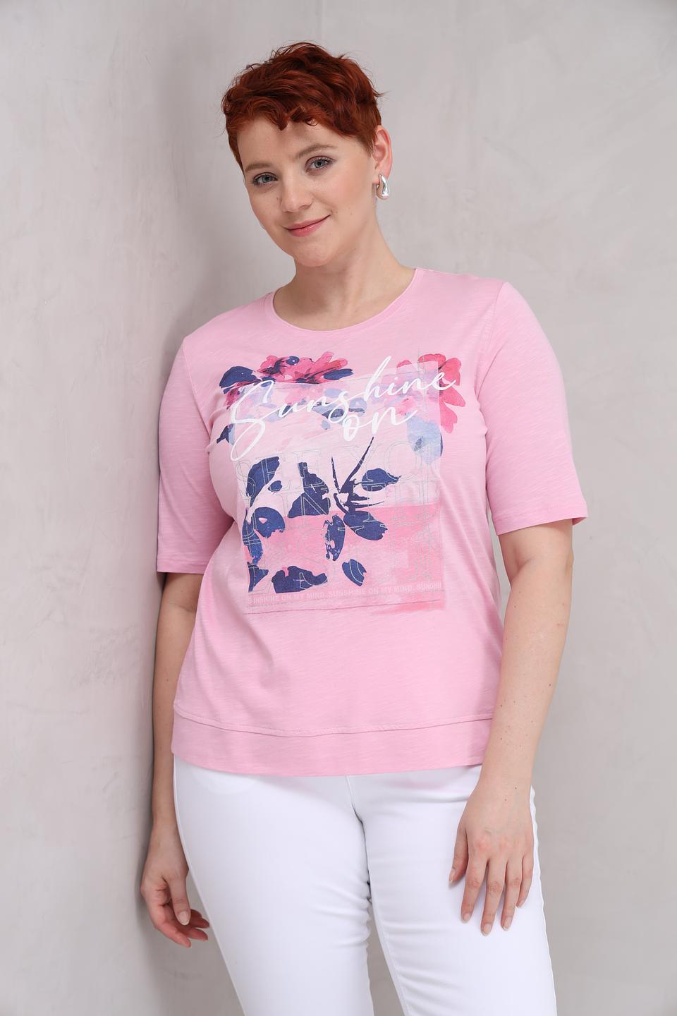 Футболка Rabe collection с принтом роза