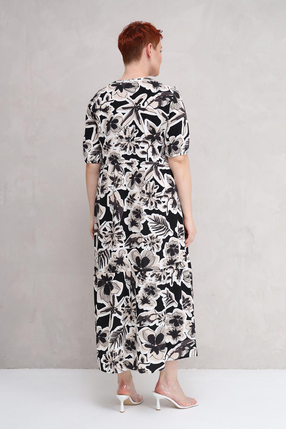 Платье Lecomte с цветочным принтом