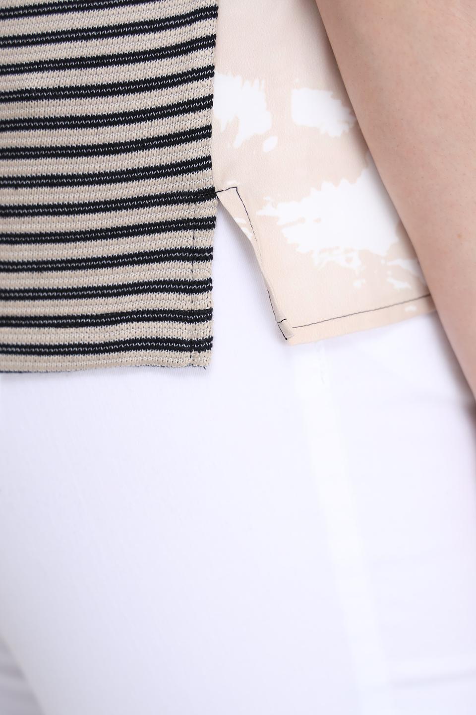 Футболка Lecomte с принтом чёрная