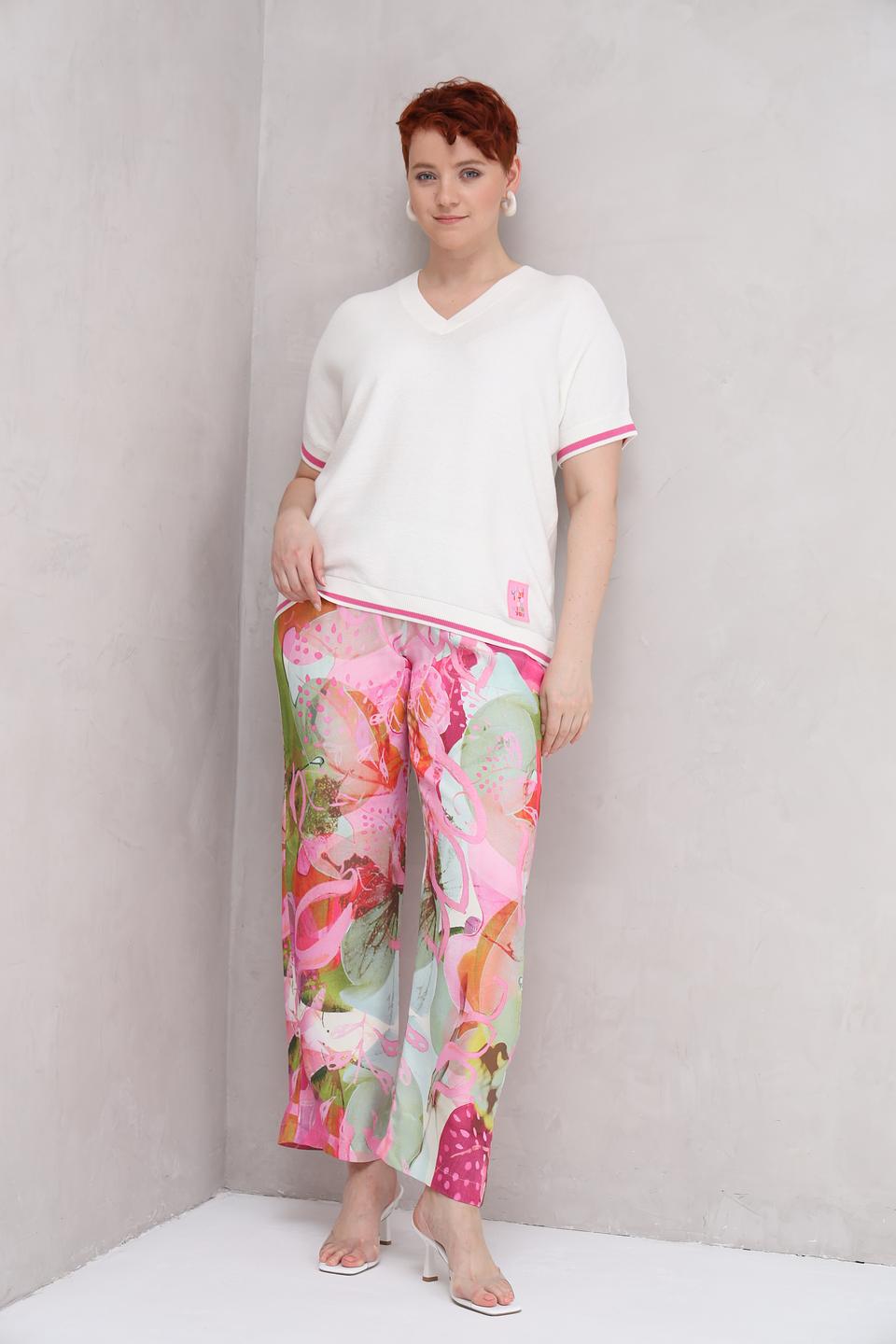 Брюки Lecomte с цветочным принтом