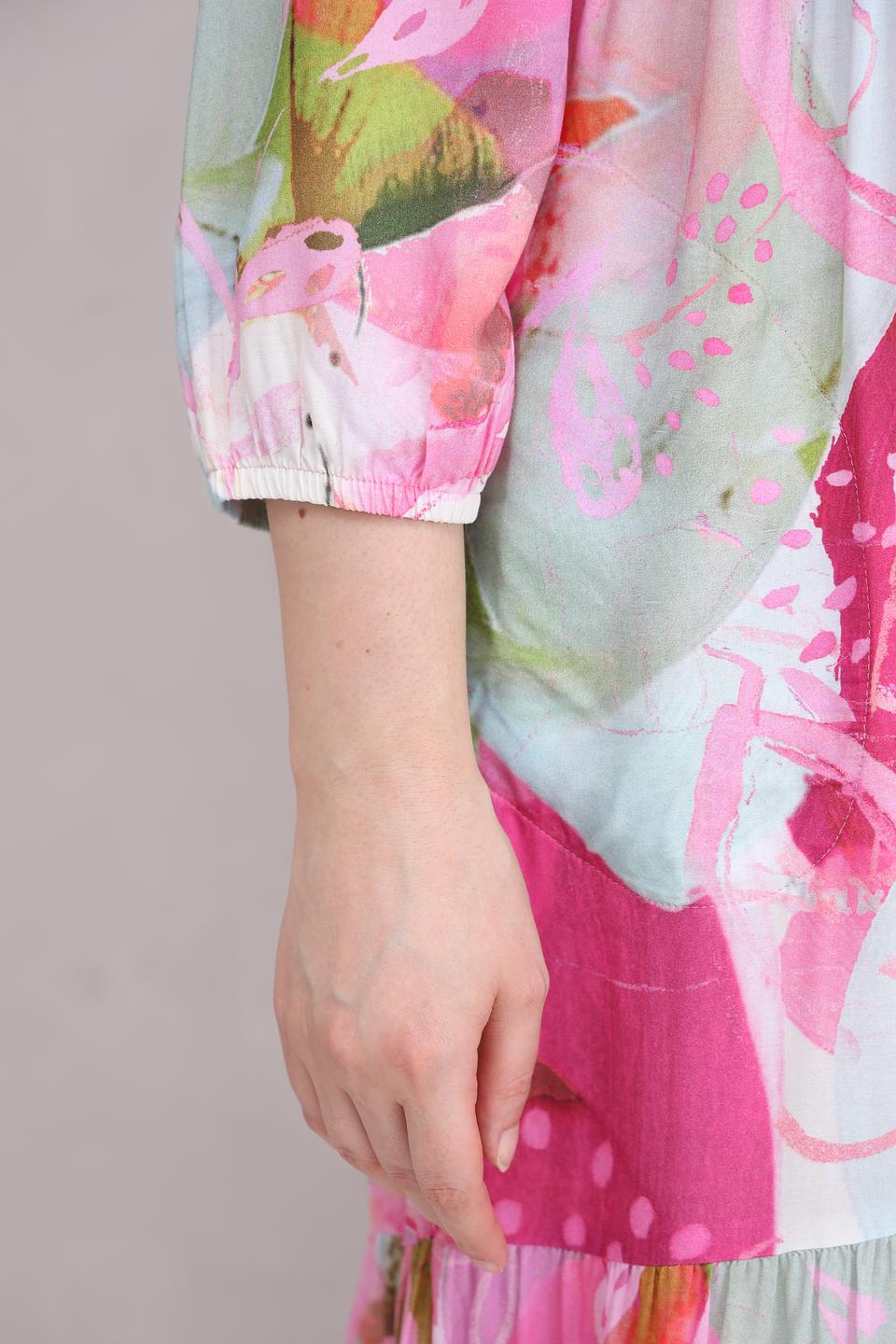 Платье Lecomte с цветочным принтом