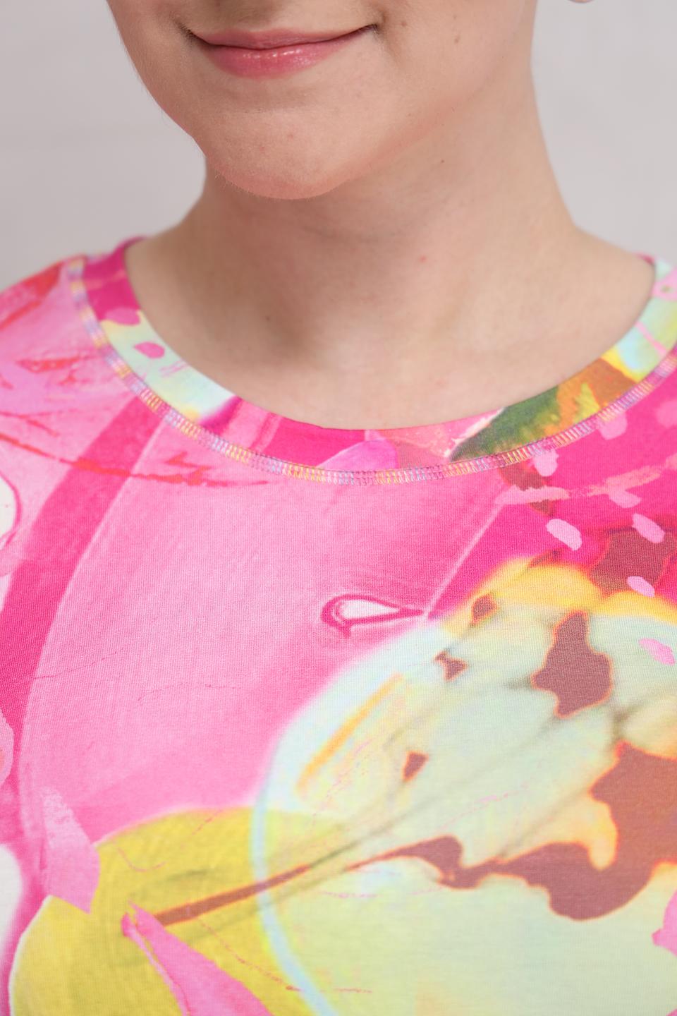 Футболка Lecomte с абстрактным принтом