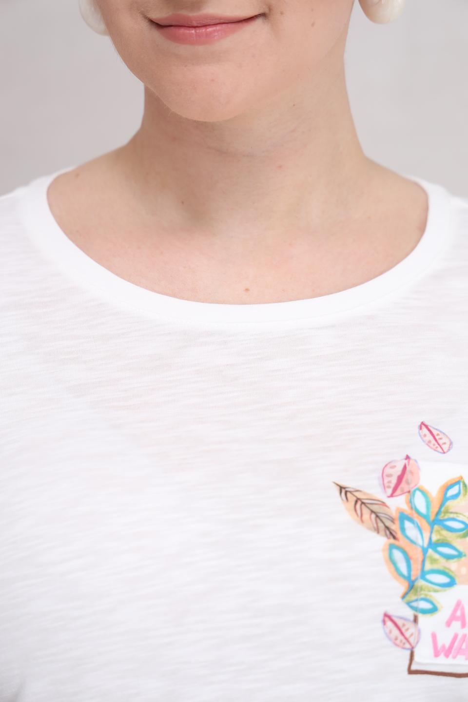 Футболка Lecomte с принтом