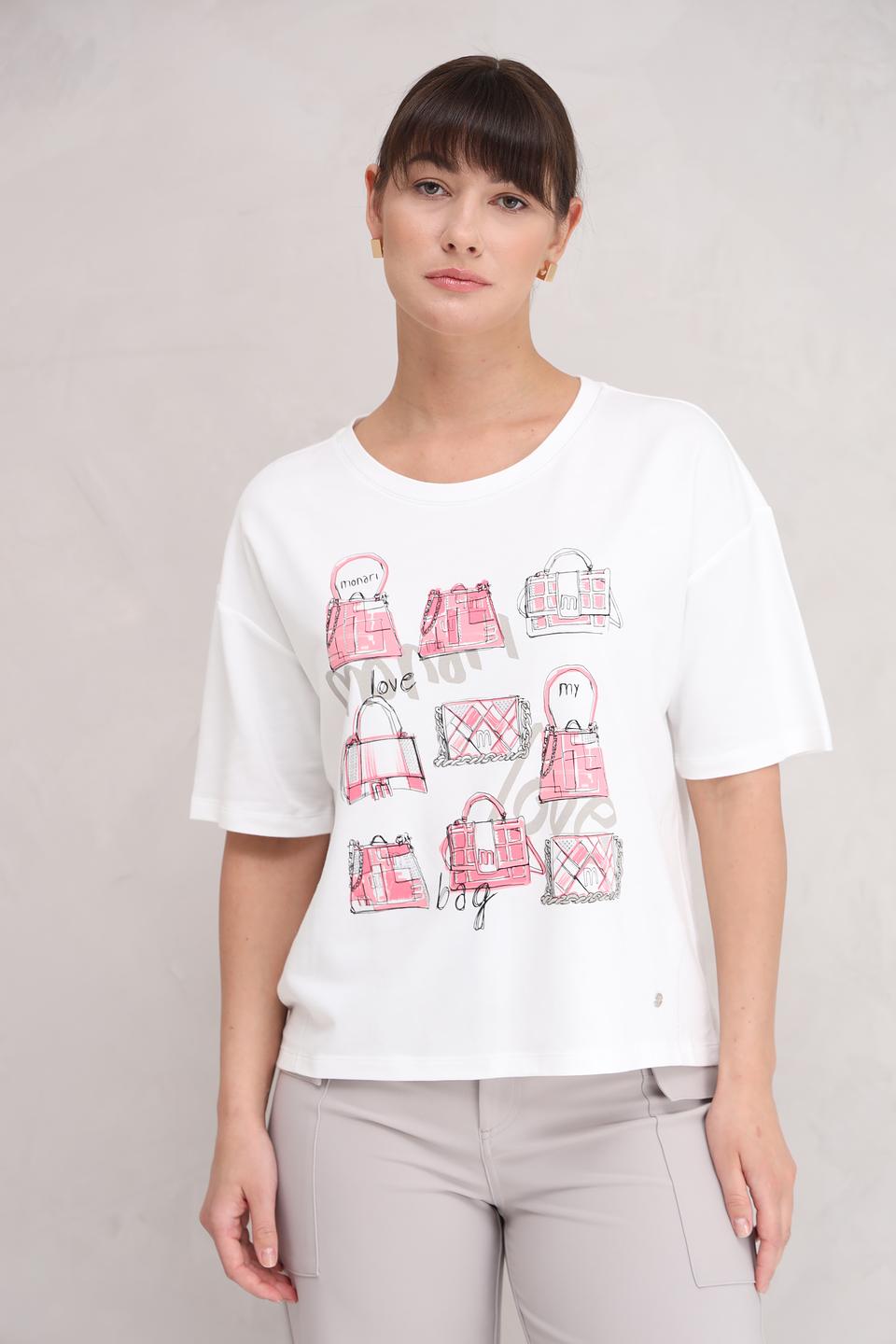 Футболка Monari с принтом сумок