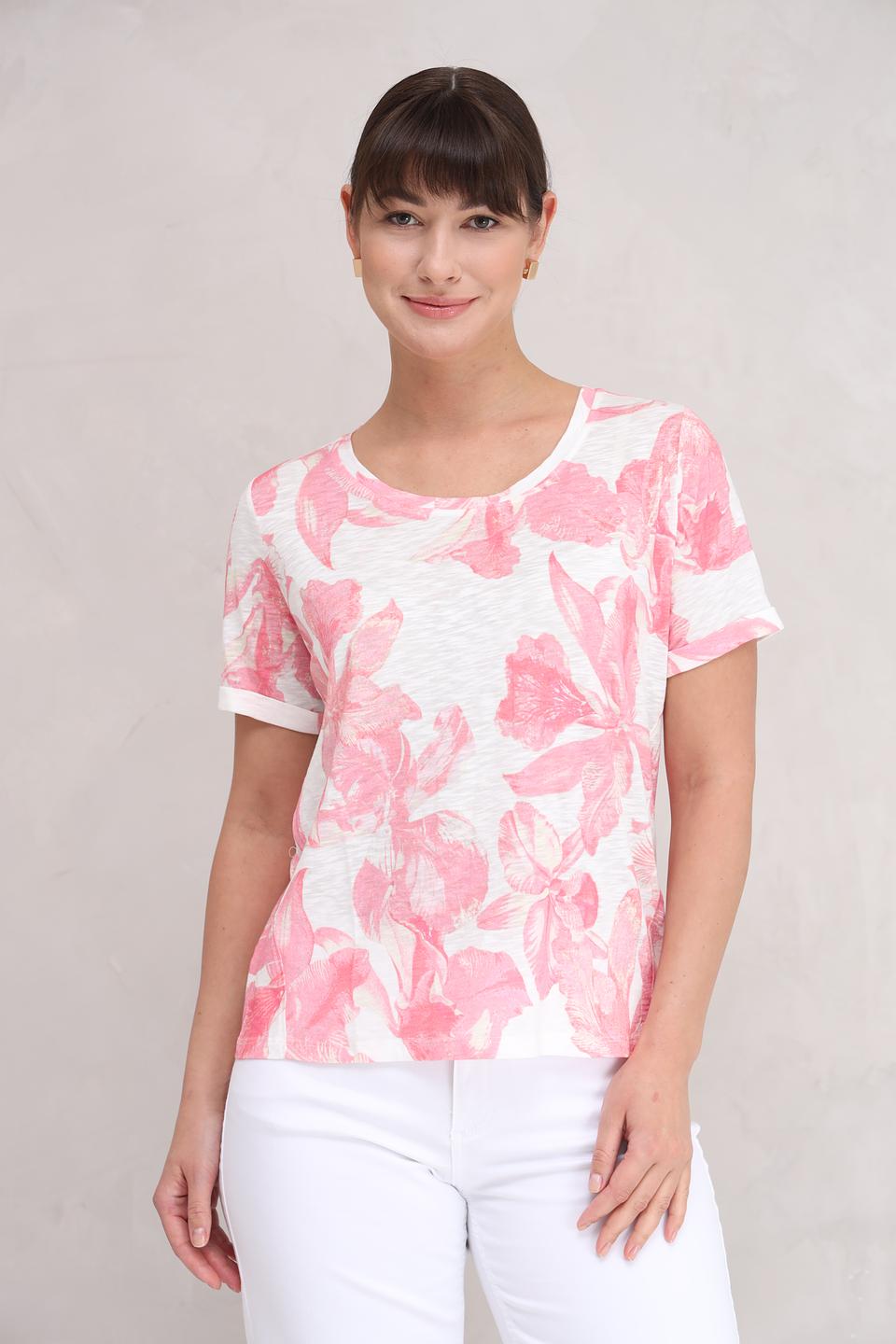 Футболка Monari с цветочным принтом