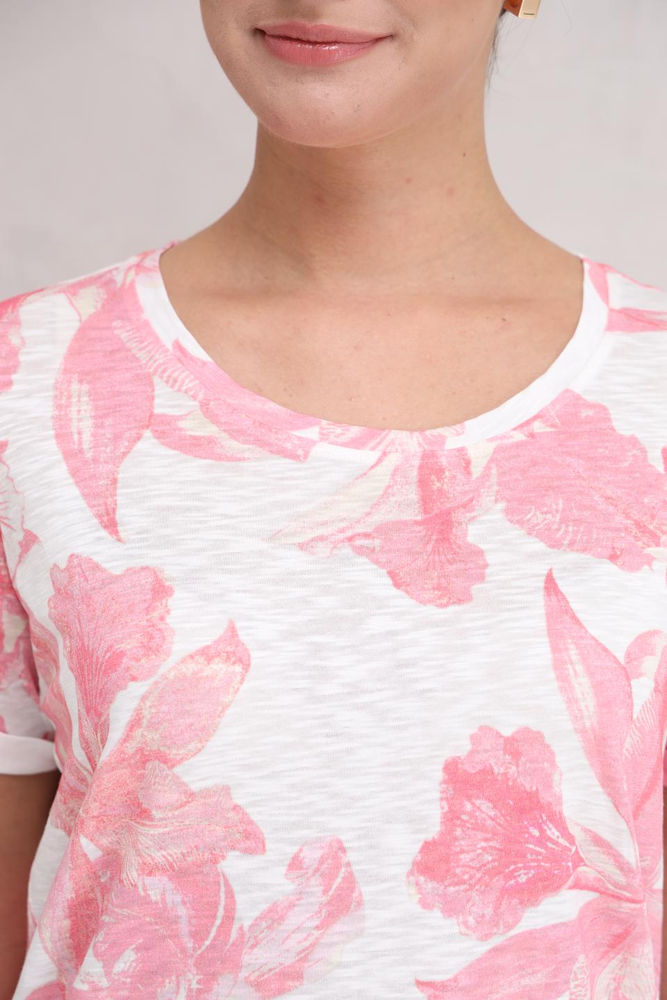 Футболка Monari с цветочным принтом