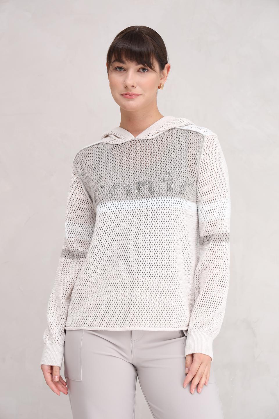 Пуловер Monari с ажурной вставкой