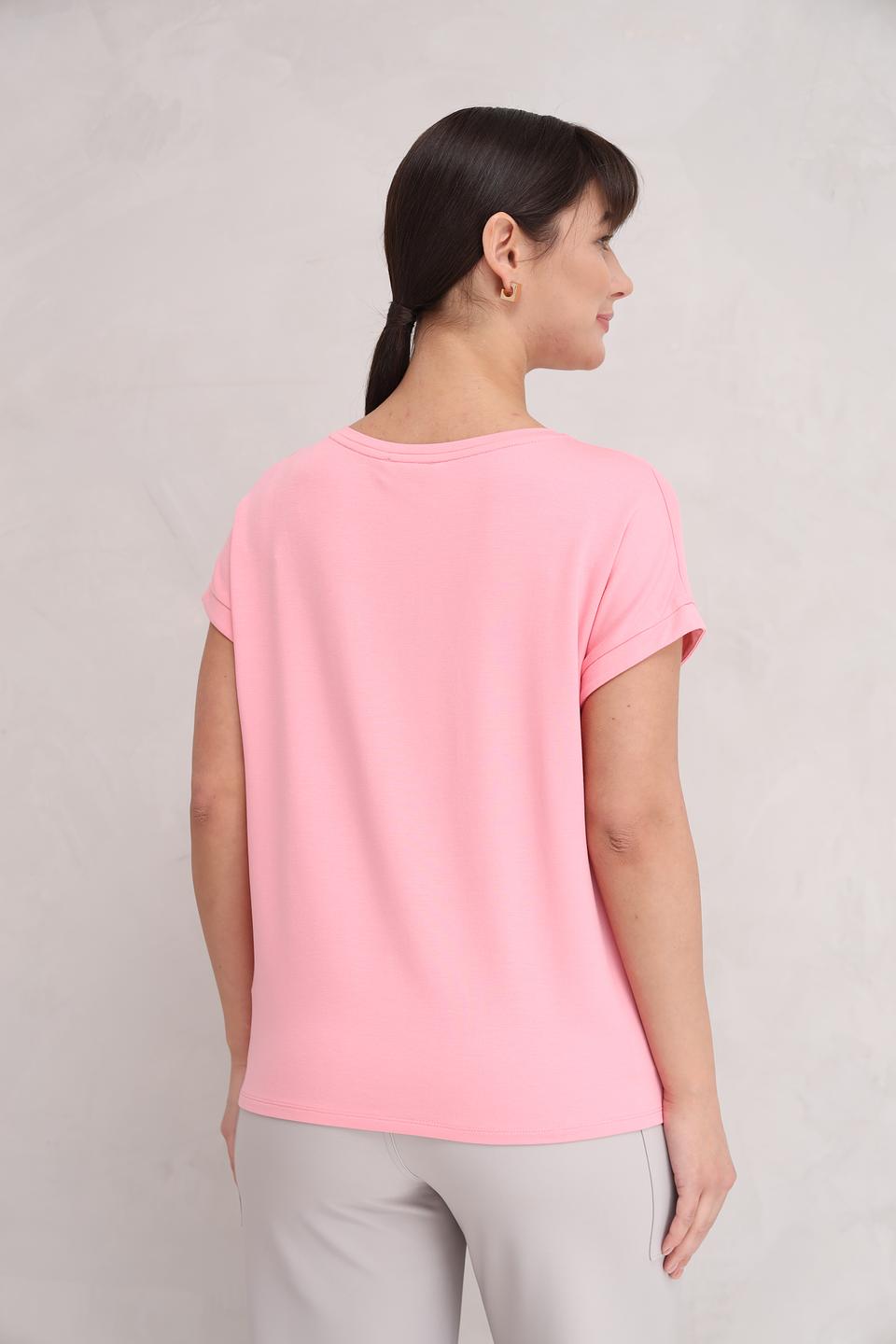 Футболка Monari с декором розовый