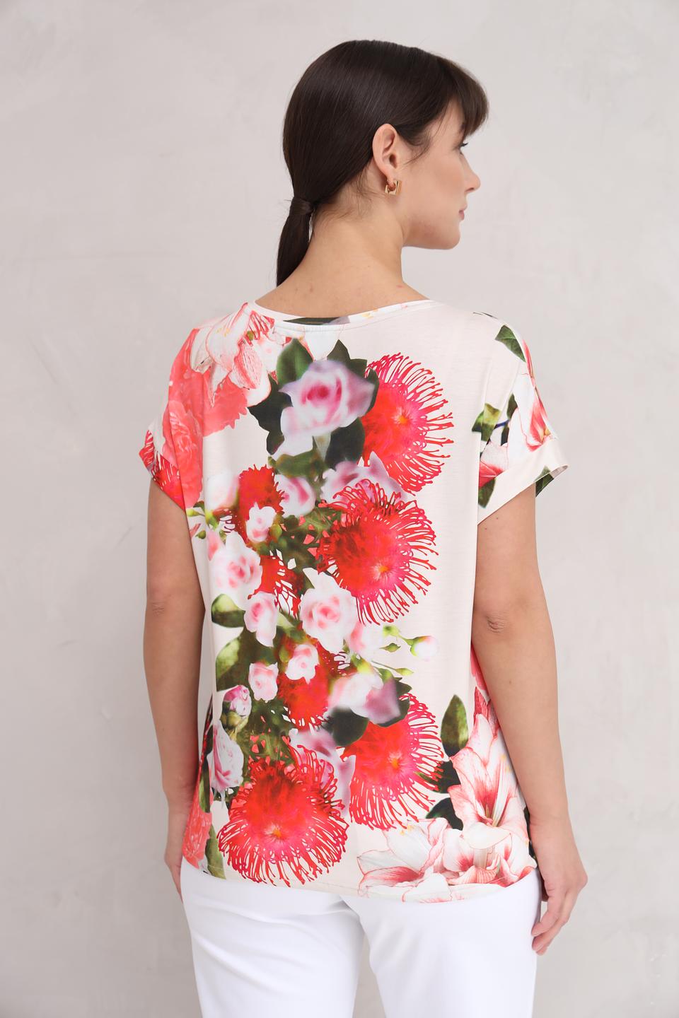Футболка Monari с цветочным принтом