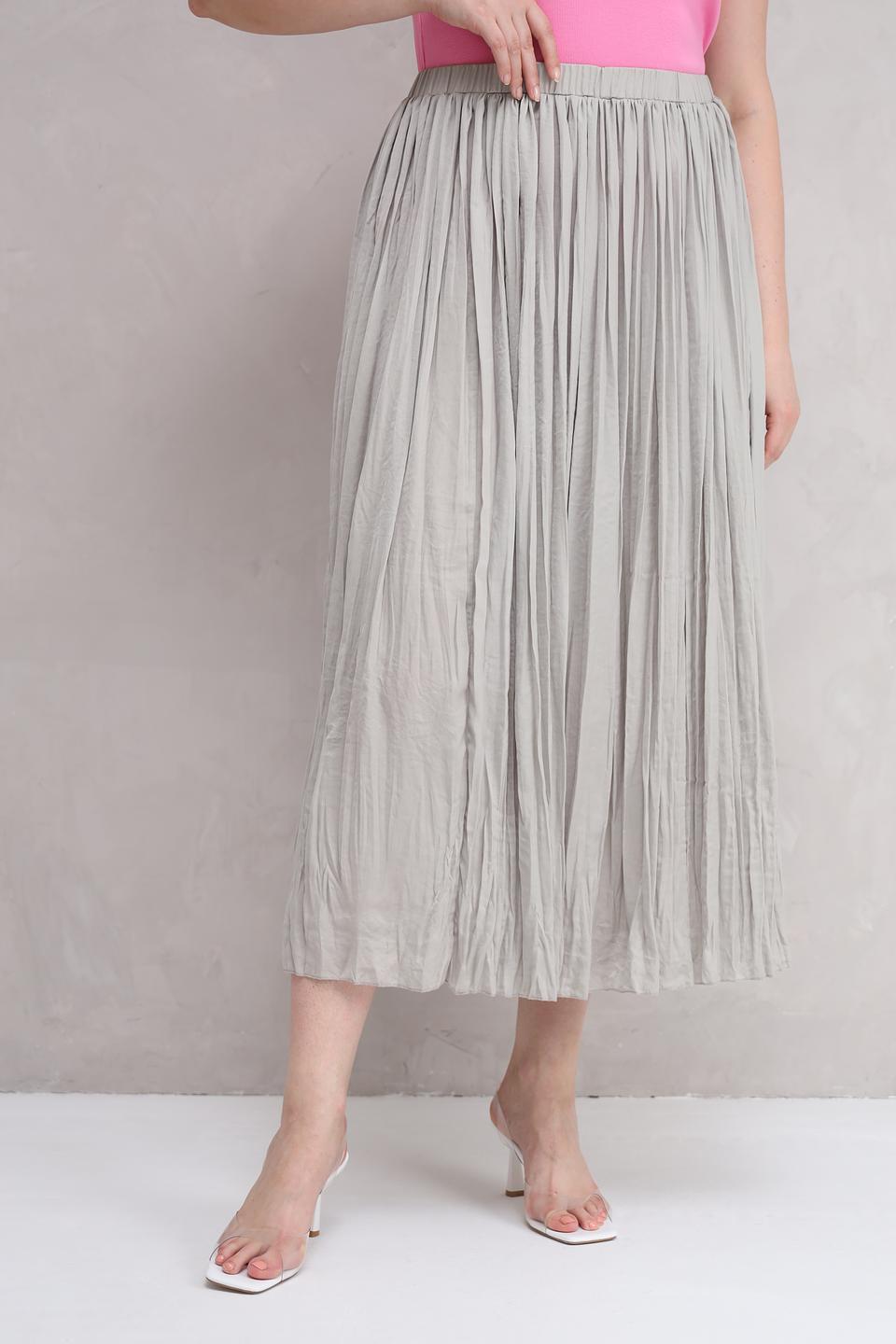 Юбка Lecomte плиссированная серая