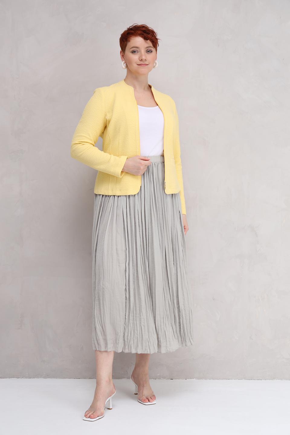 Юбка Lecomte плиссированная серая