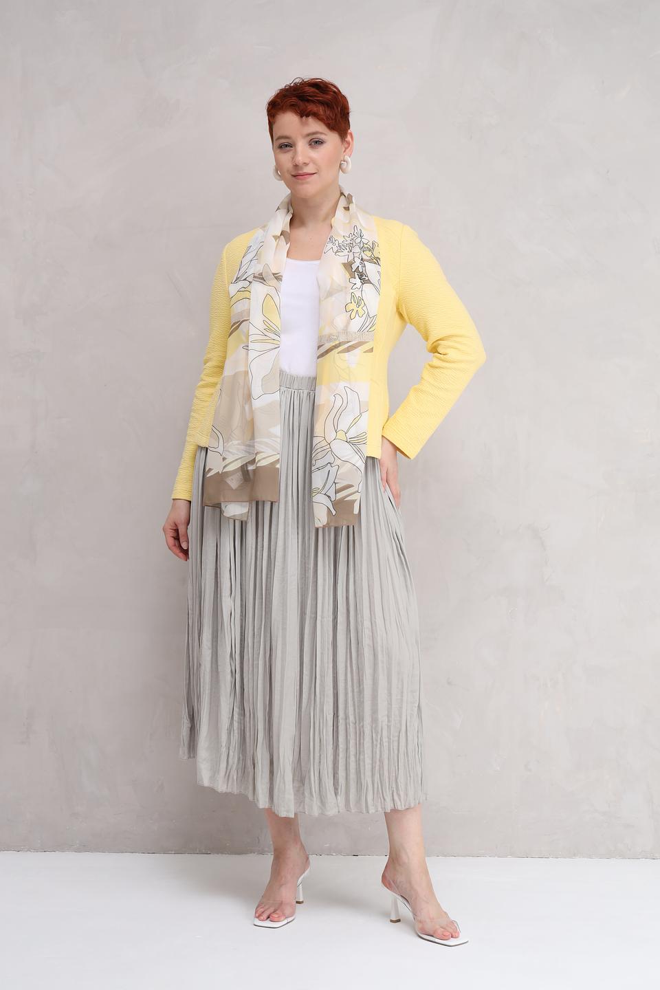 Юбка Lecomte плиссированная серая