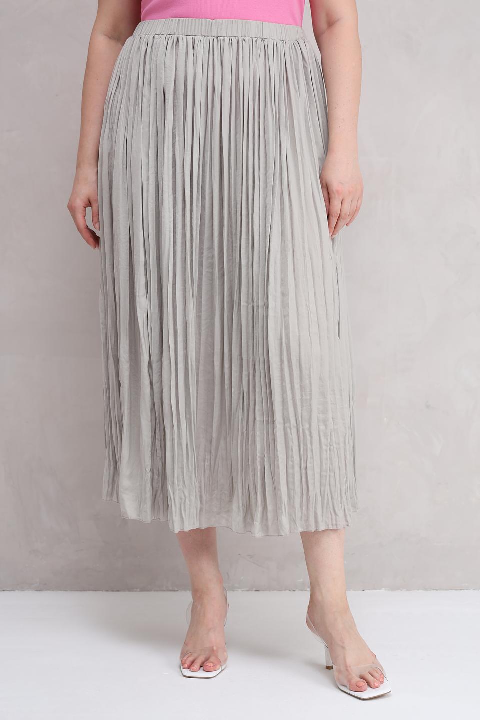 Юбка Lecomte плиссированная серая