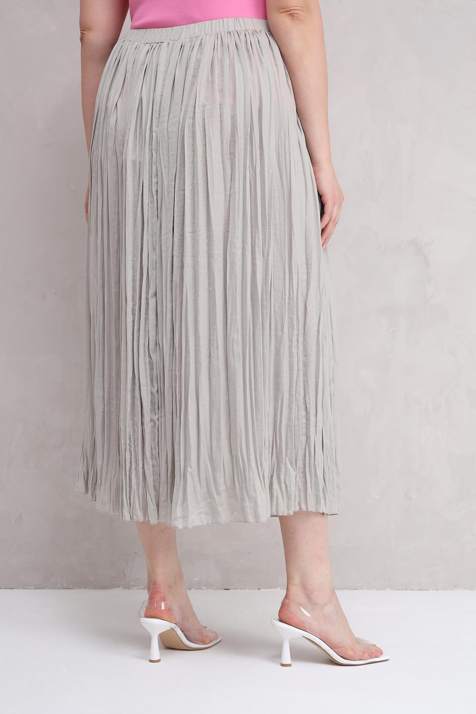 Юбка Lecomte плиссированная серая