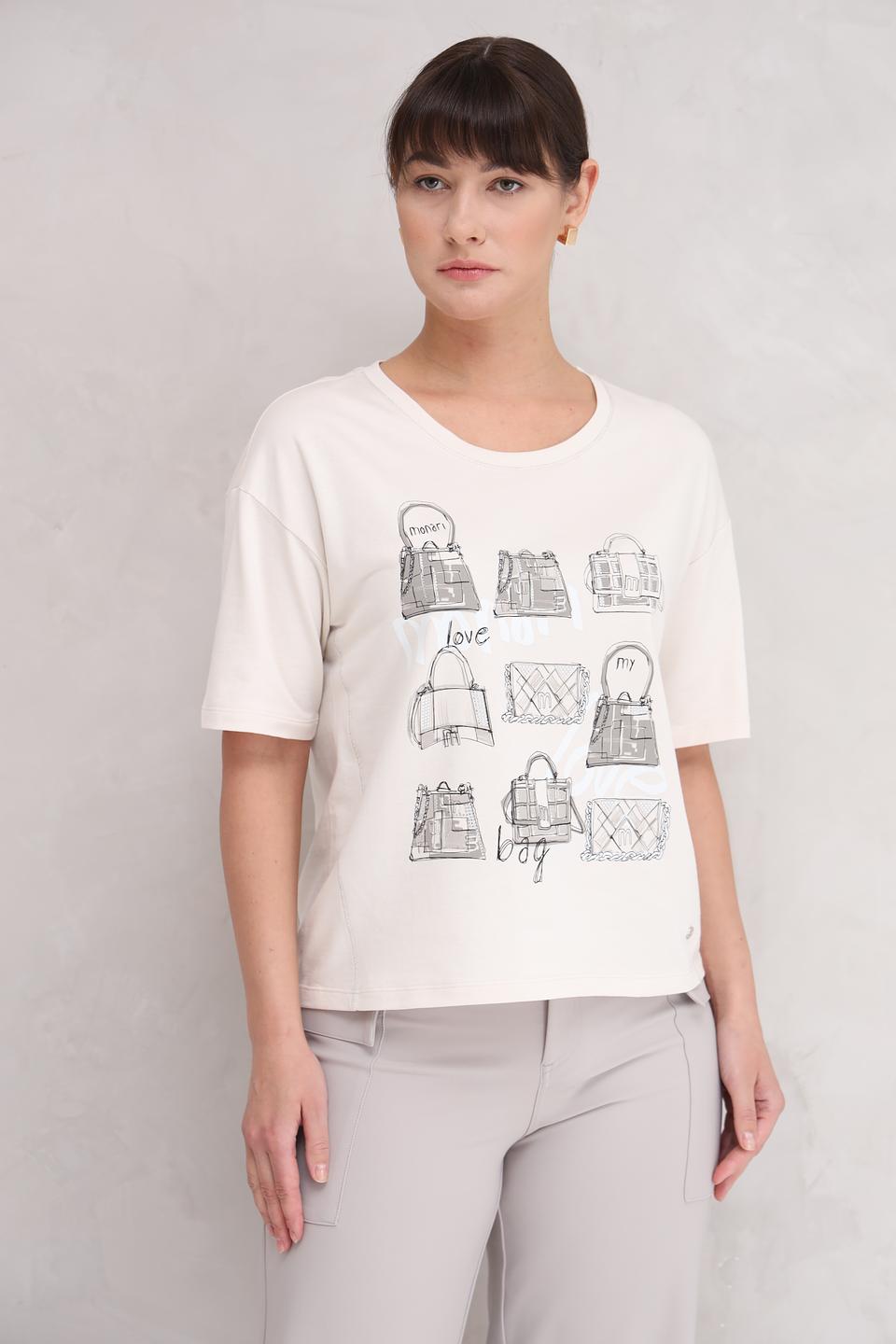 Футболка Monari с принтом сумок