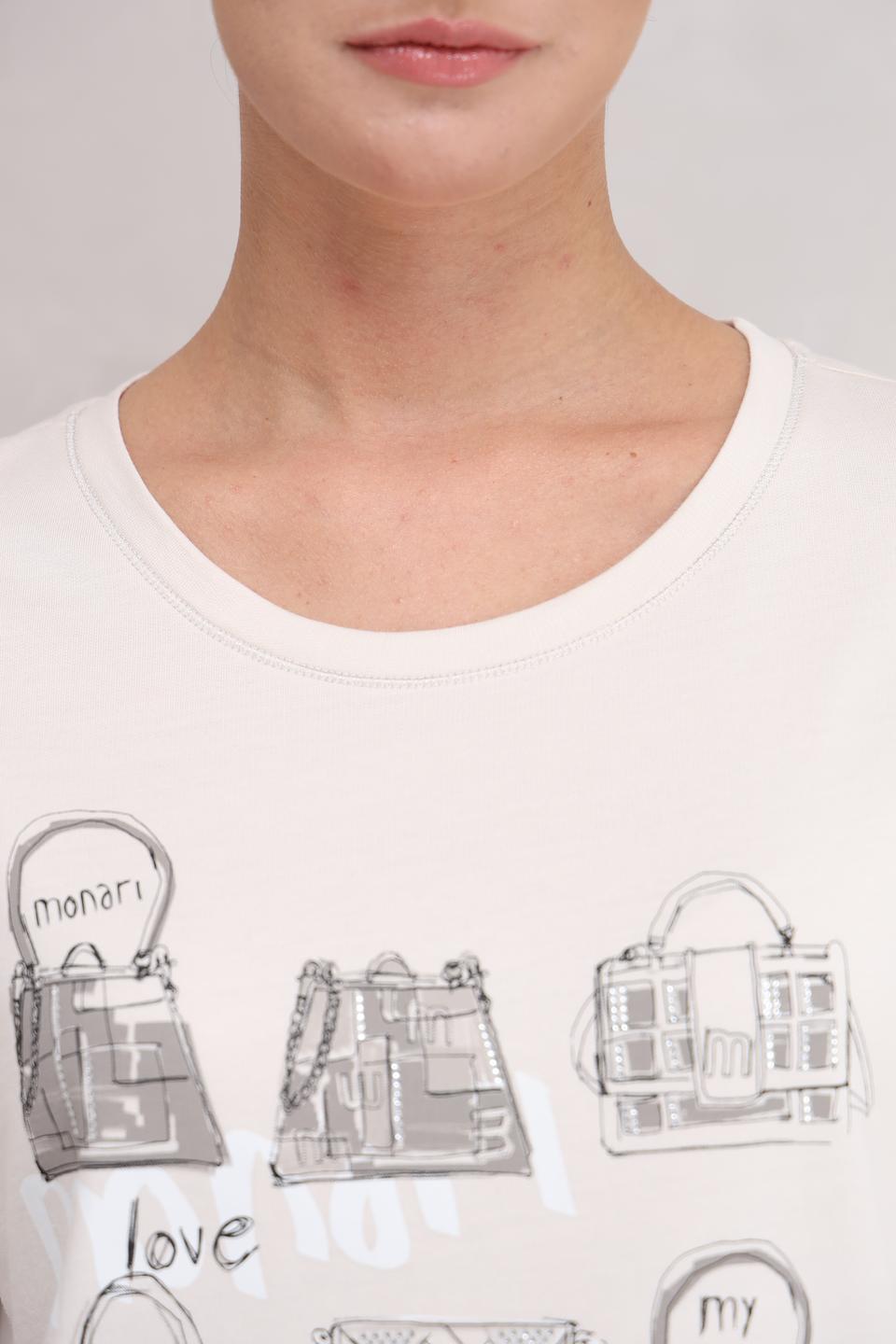 Футболка Monari с принтом сумок