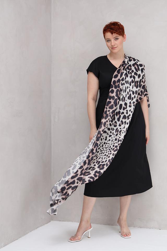 Шарф Monari с леопардовым принтом