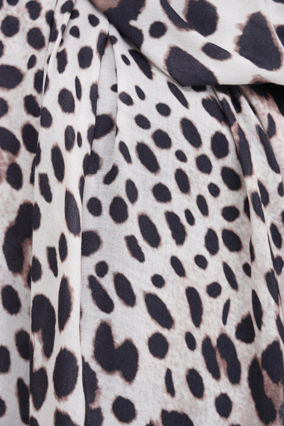 Шарф Monari с леопардовым принтом