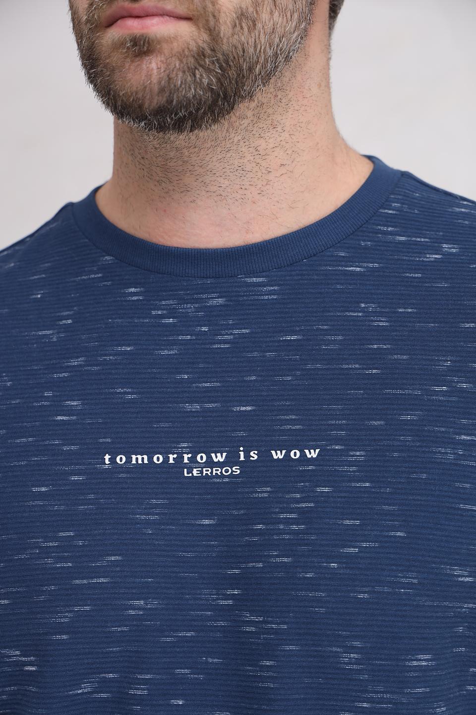 Футболка Lerros с принтом синяя