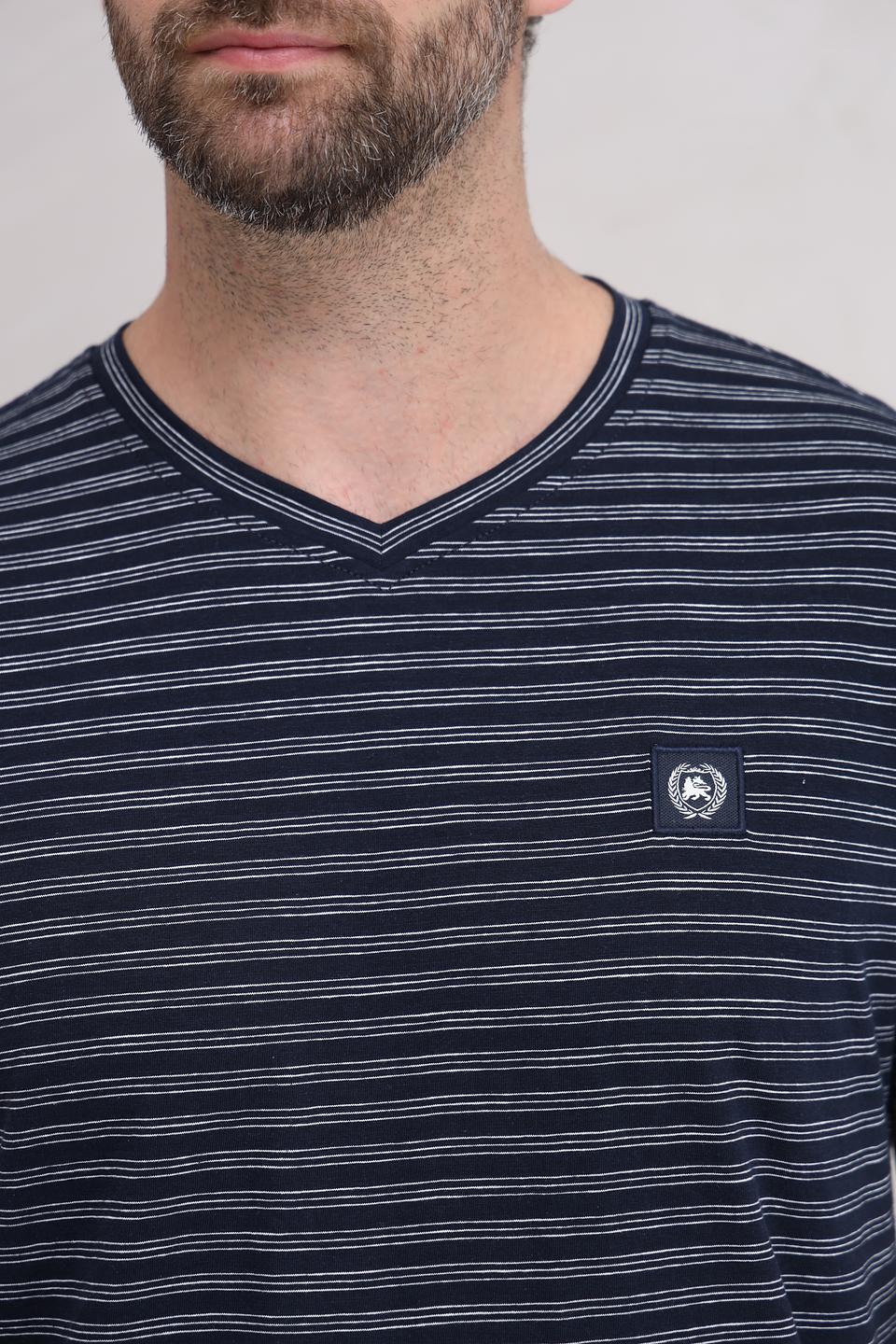 Футболка Lerros полоска V-образный вырез