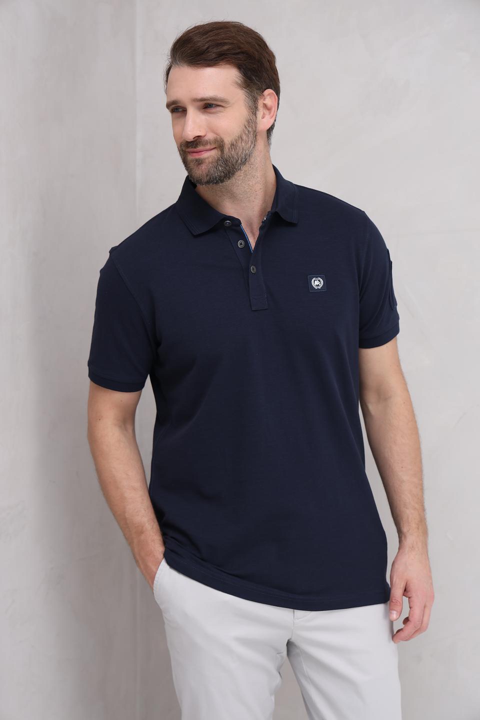 Поло Lerros men тёмно-синее