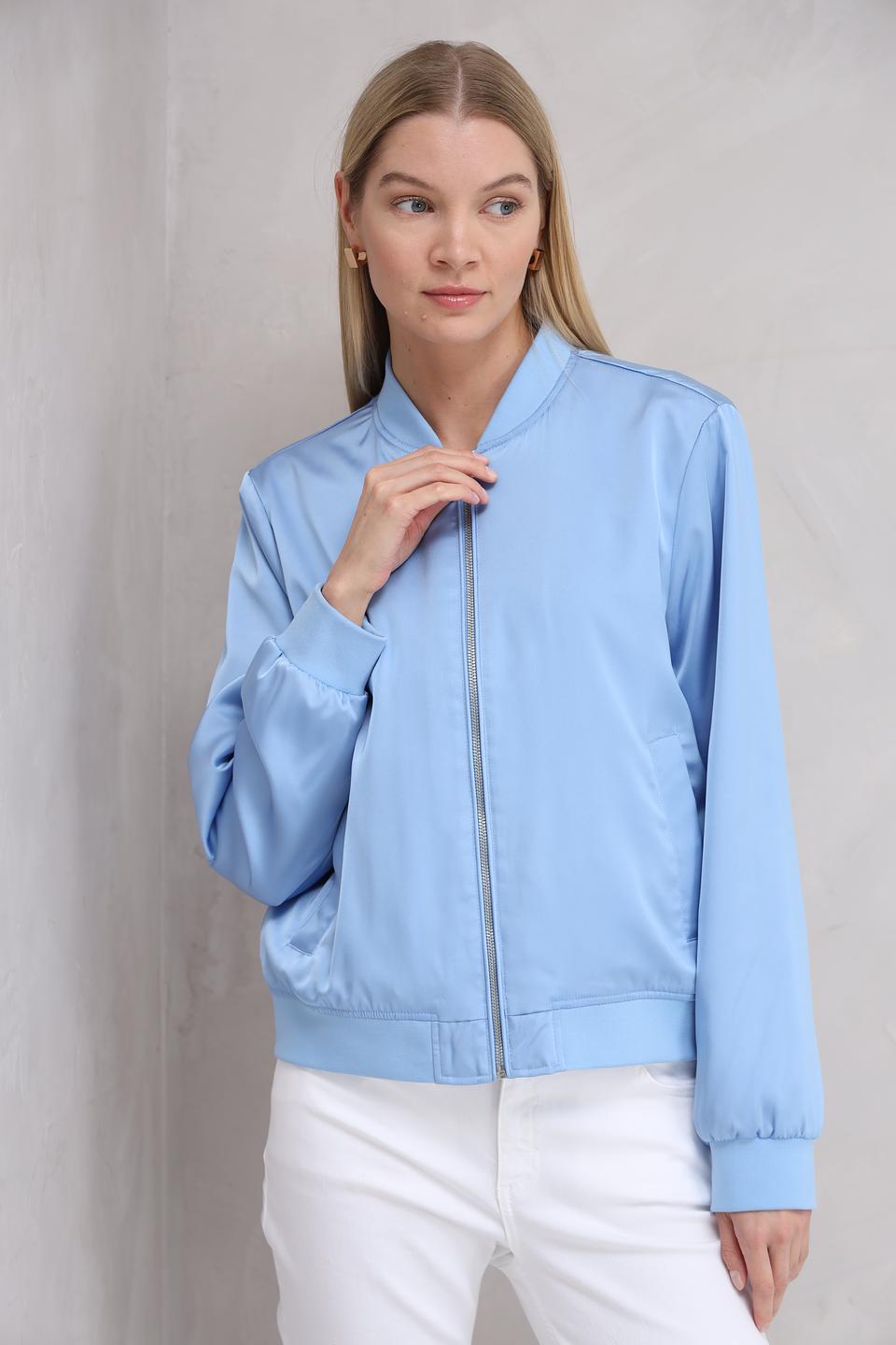 Жакет Tom Tailor бомбер голубой