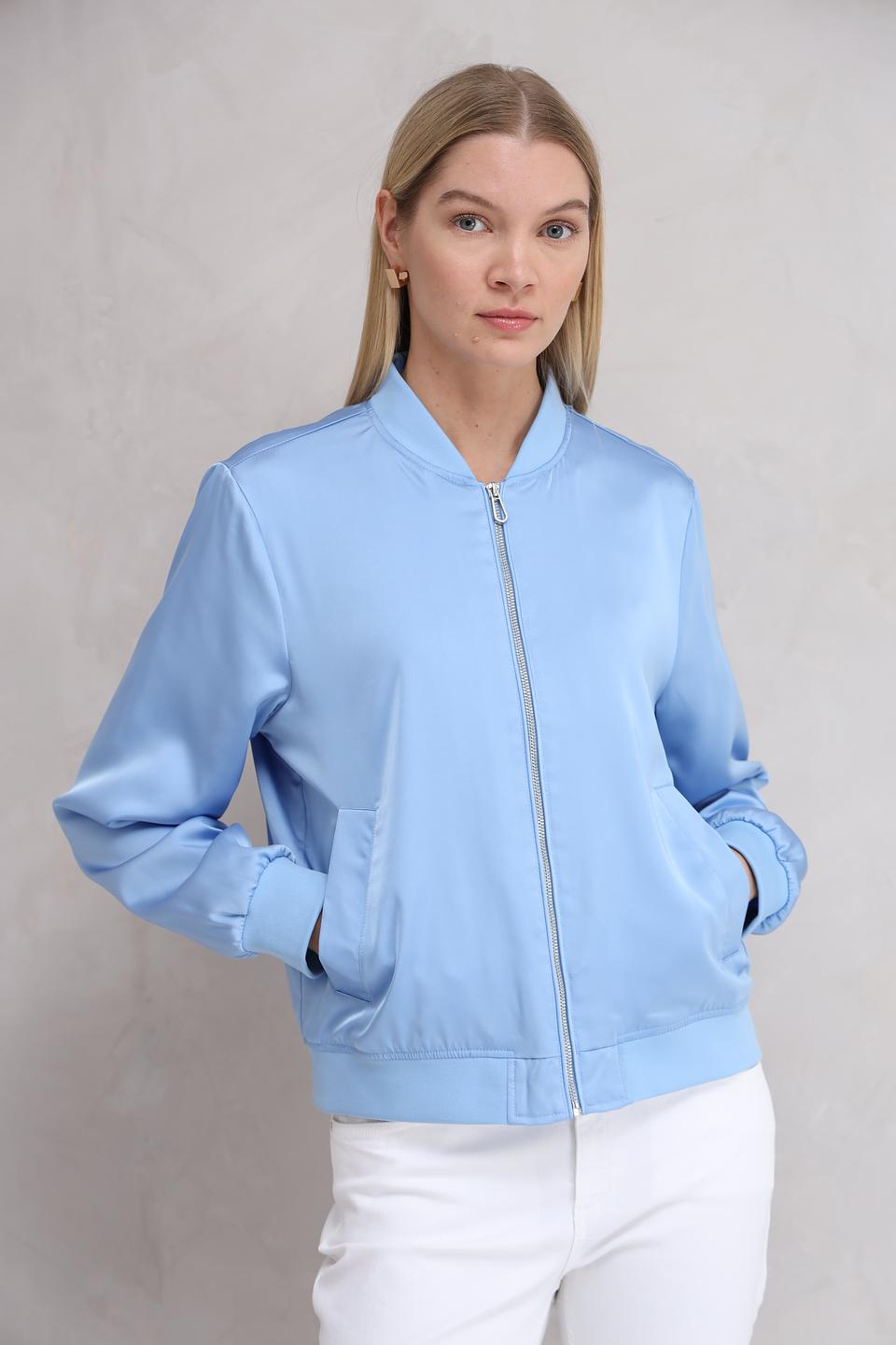 Жакет Tom Tailor бомбер голубой