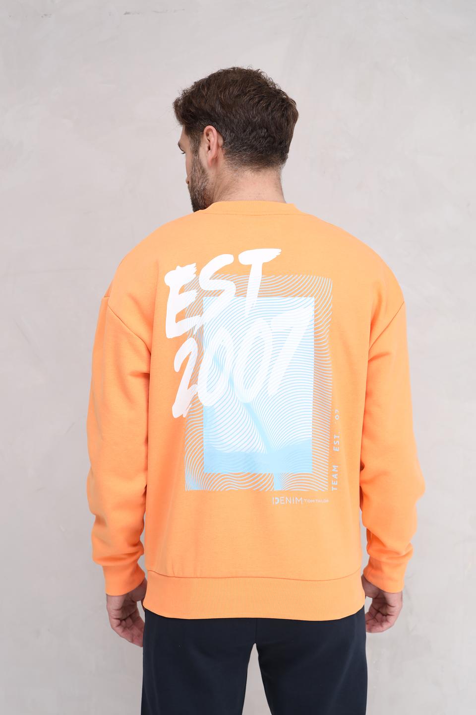 Джемпер Tom Tailor denim оранжевый