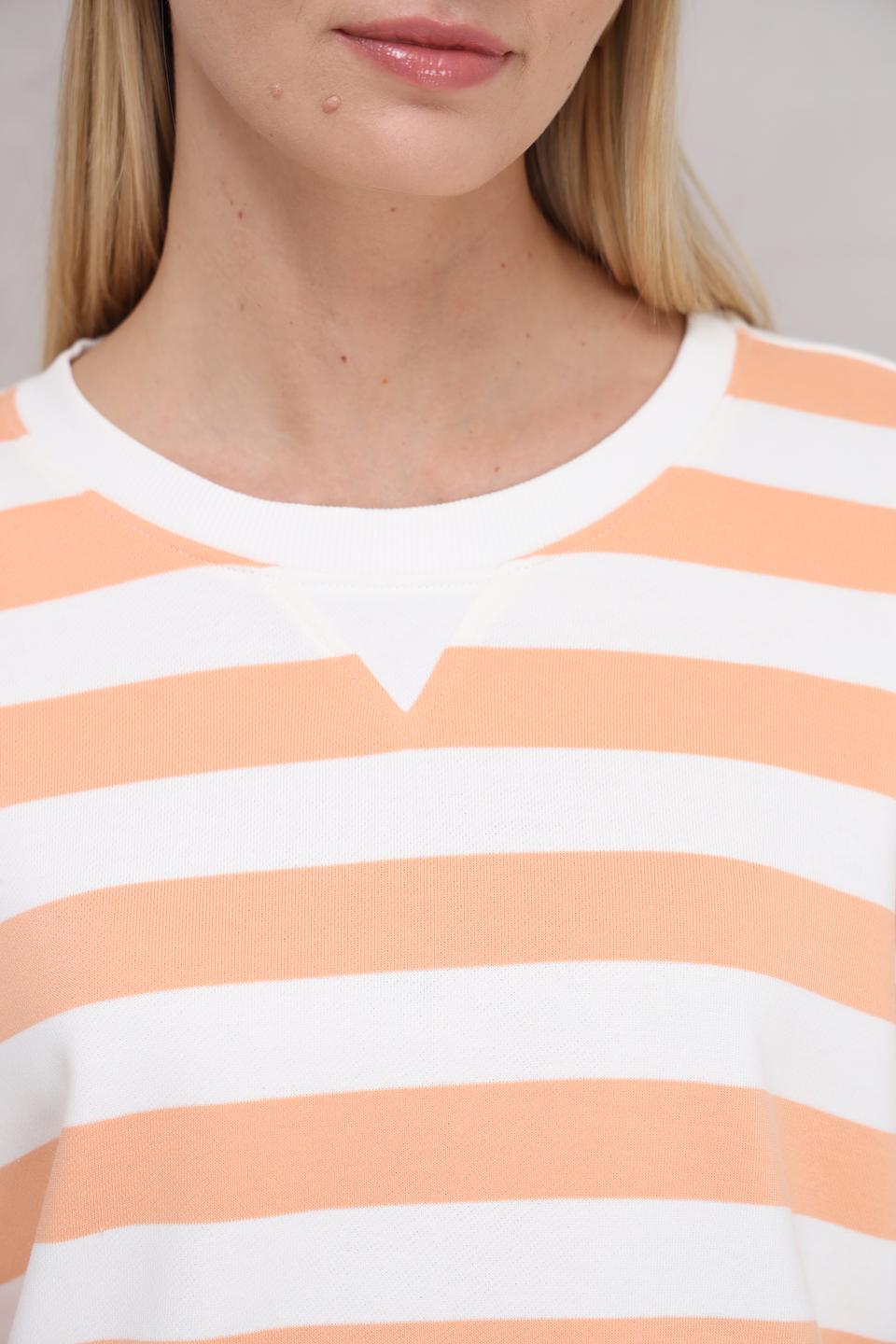 Пуловер Tom Tailor в полоску персиковый