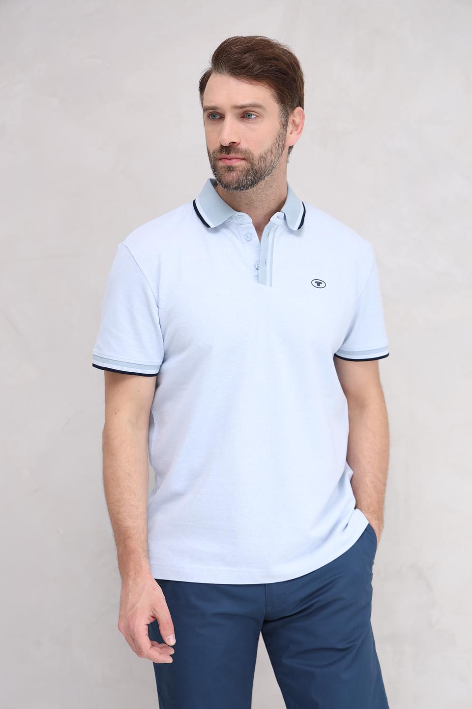 Поло Tom Tailor мужское светло-голубое