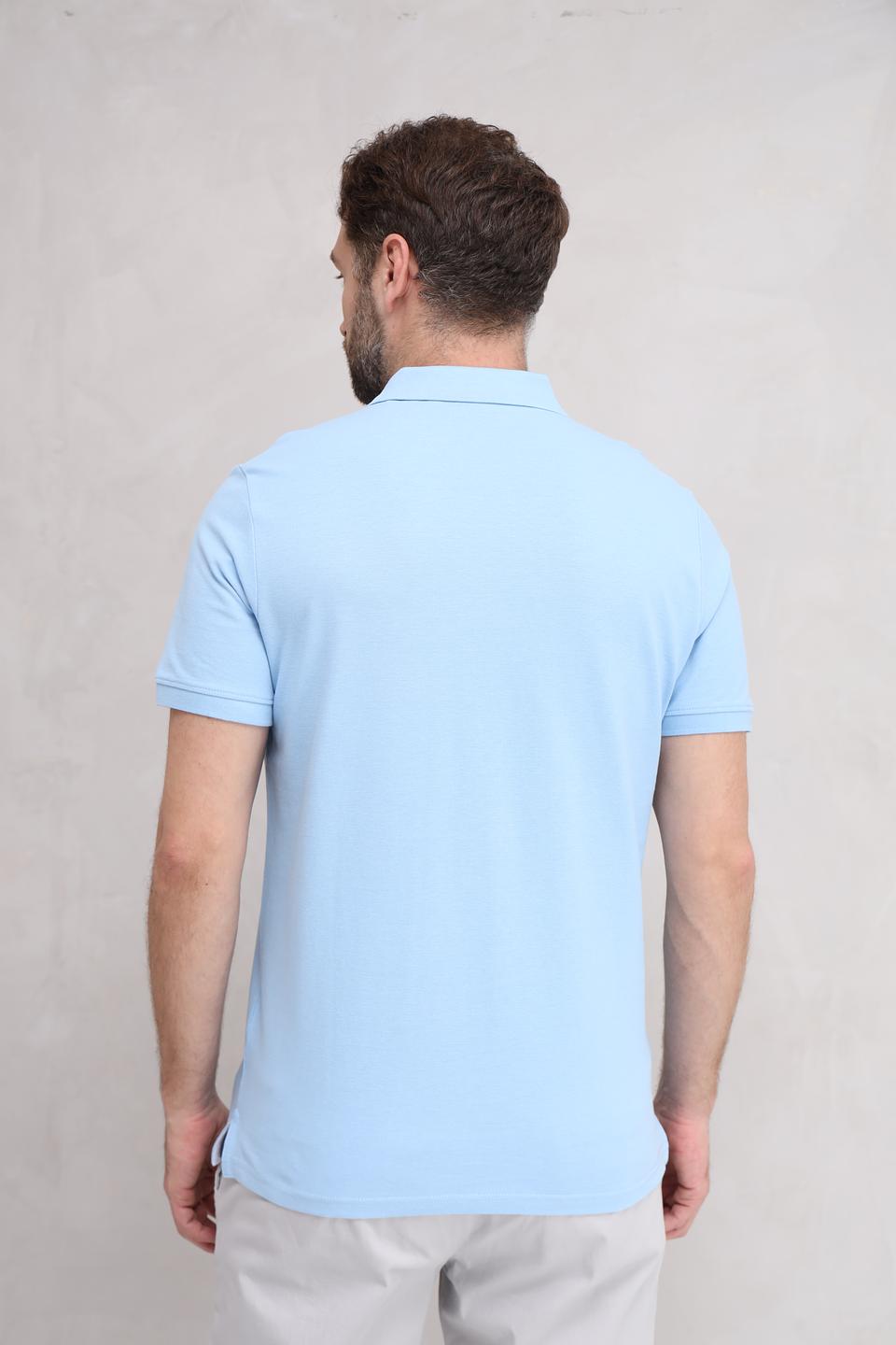 Поло Tom Tailor голубое