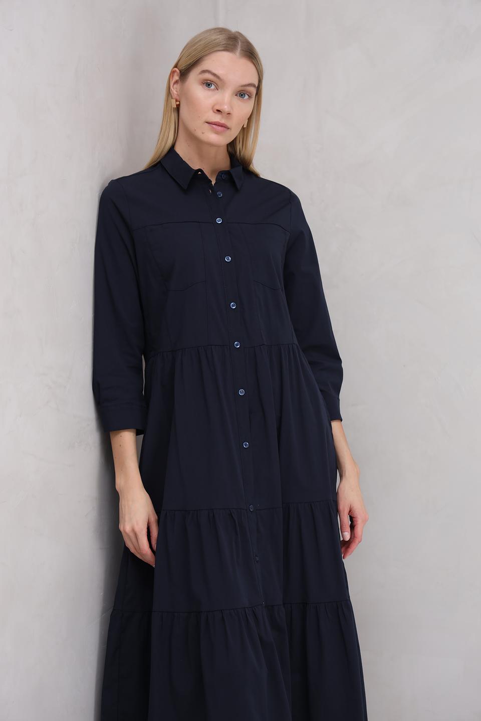Платье рубашка More and More тёмно-синее