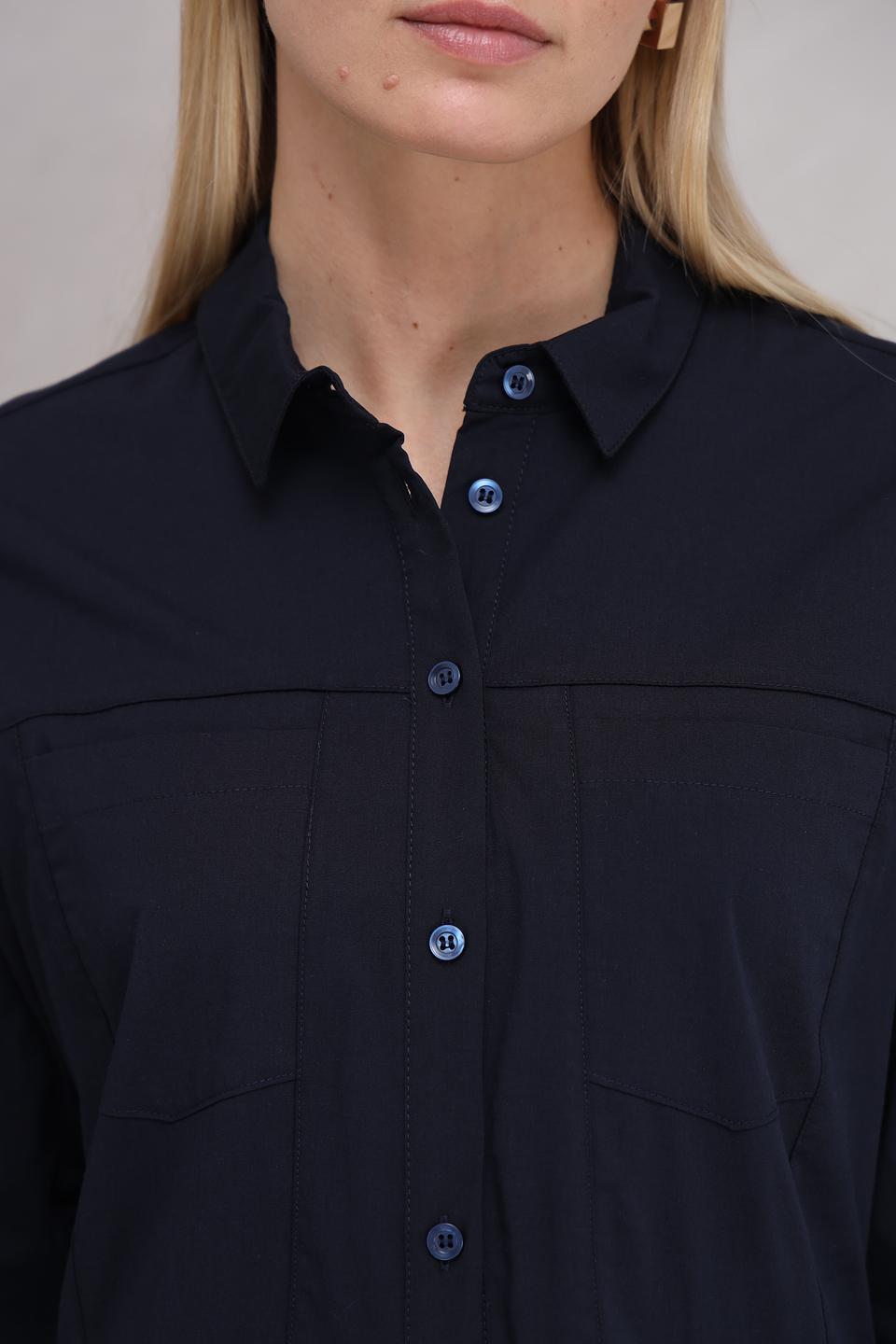 Платье рубашка More and More тёмно-синее