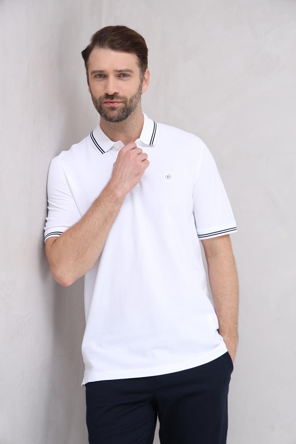 Поло Bugatti с полоской