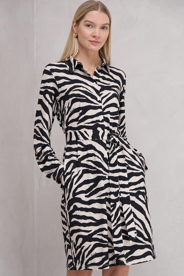Платье Miss Lagotte приталенное зебра