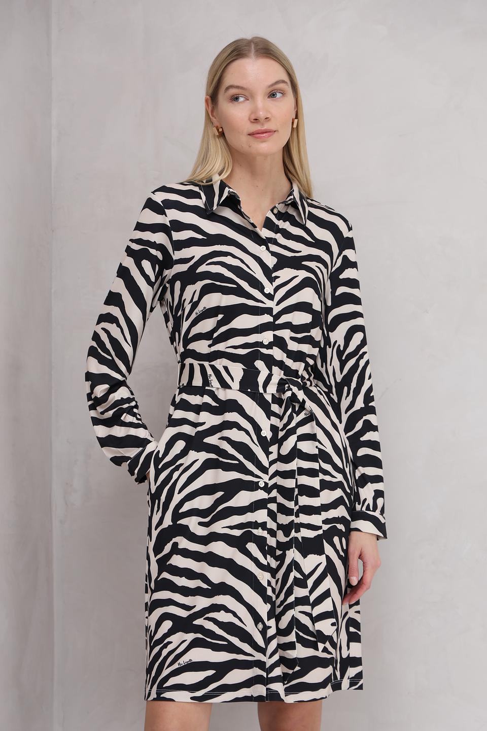 Платье Miss Lagotte приталенное зебра