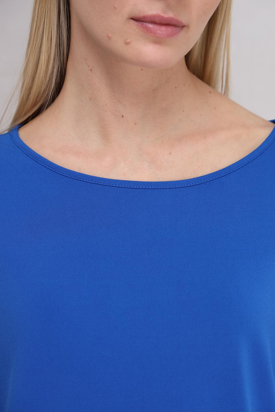 Блуза Miss Lagotte свободного кроя синяя