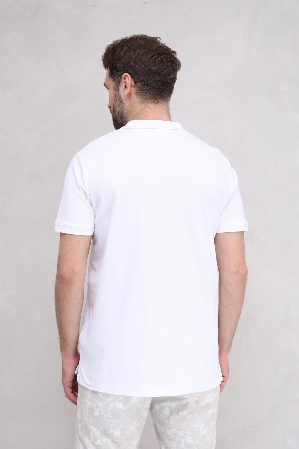 Поло Basefield мужское белое