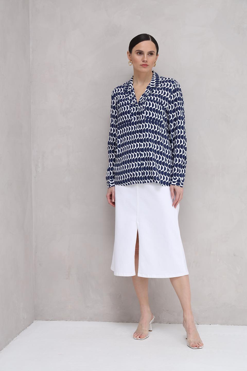 Блуза Olsen с геометрическим принтом