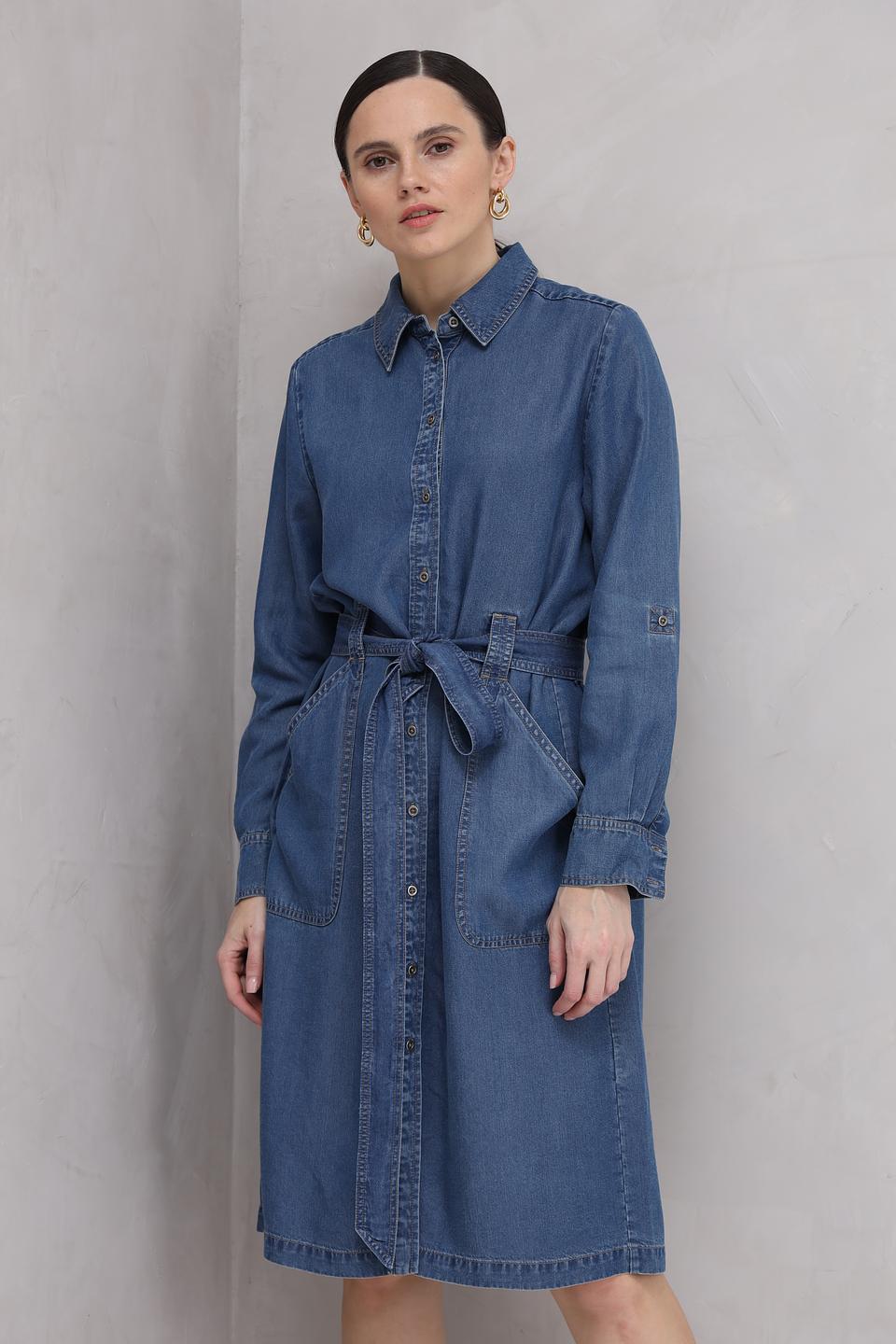 Платье рубашка Olsen деним