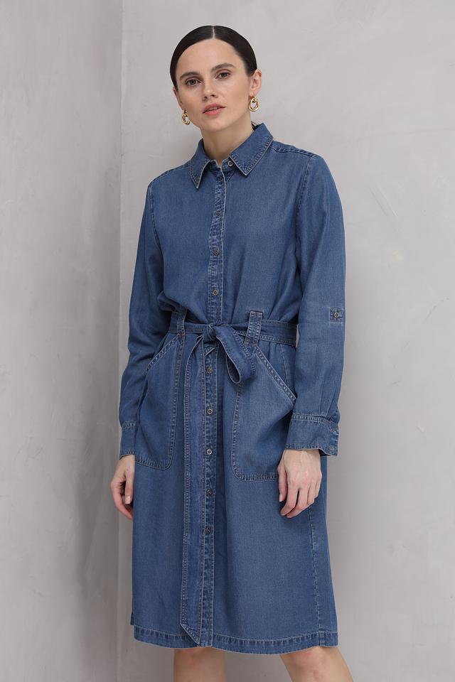 Платье рубашка Olsen деним