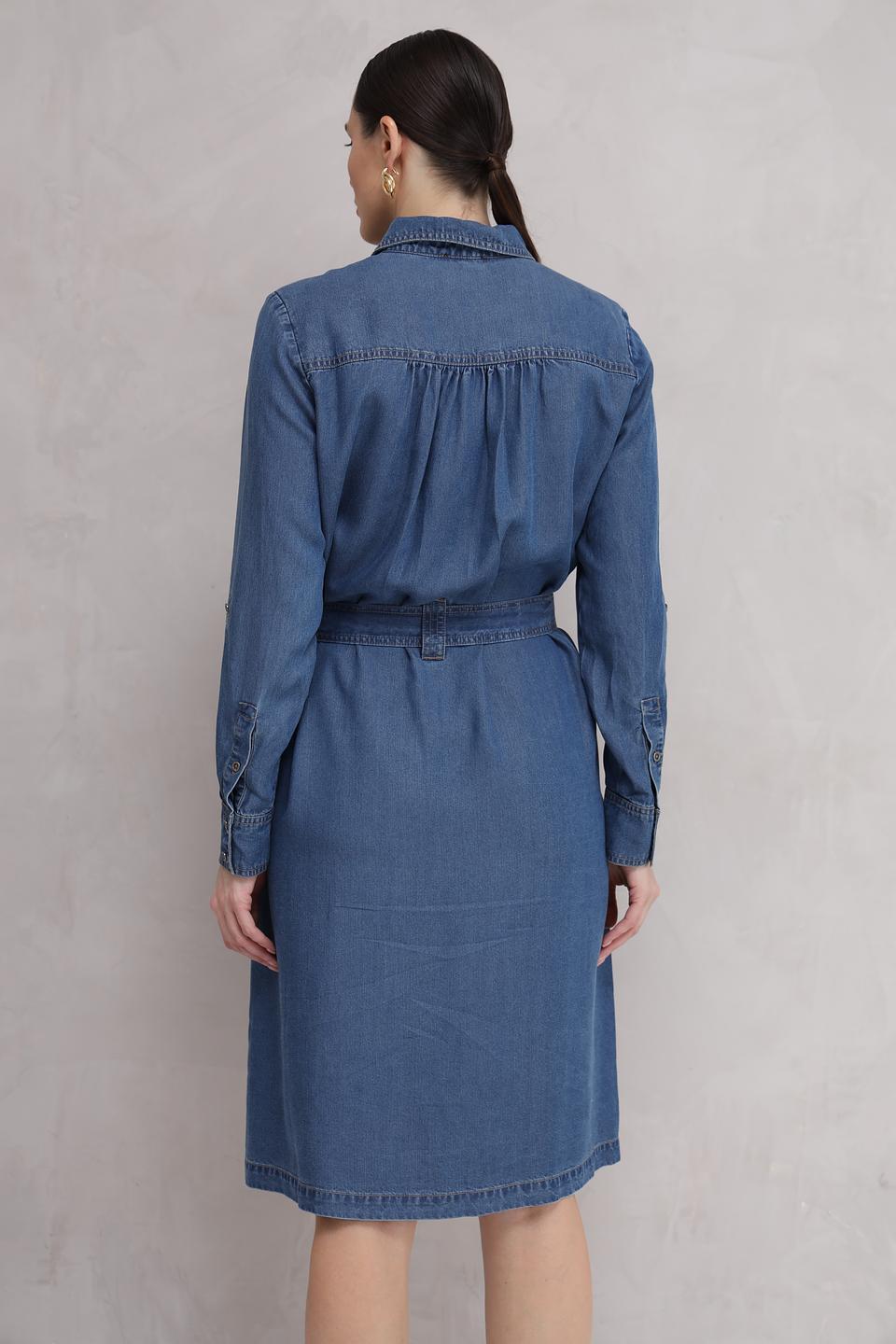 Платье рубашка Olsen деним