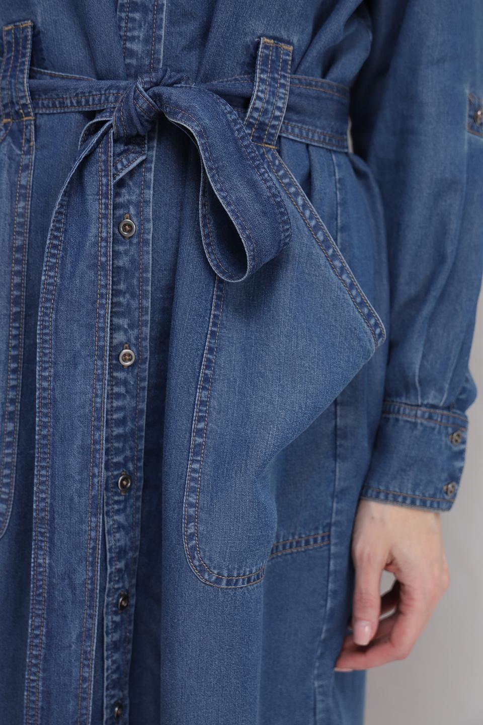 Платье рубашка Olsen деним