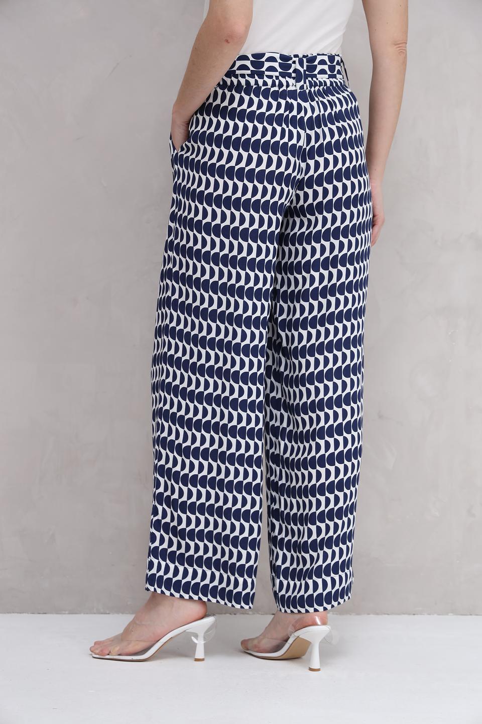 Брюки Olsen в синий принт