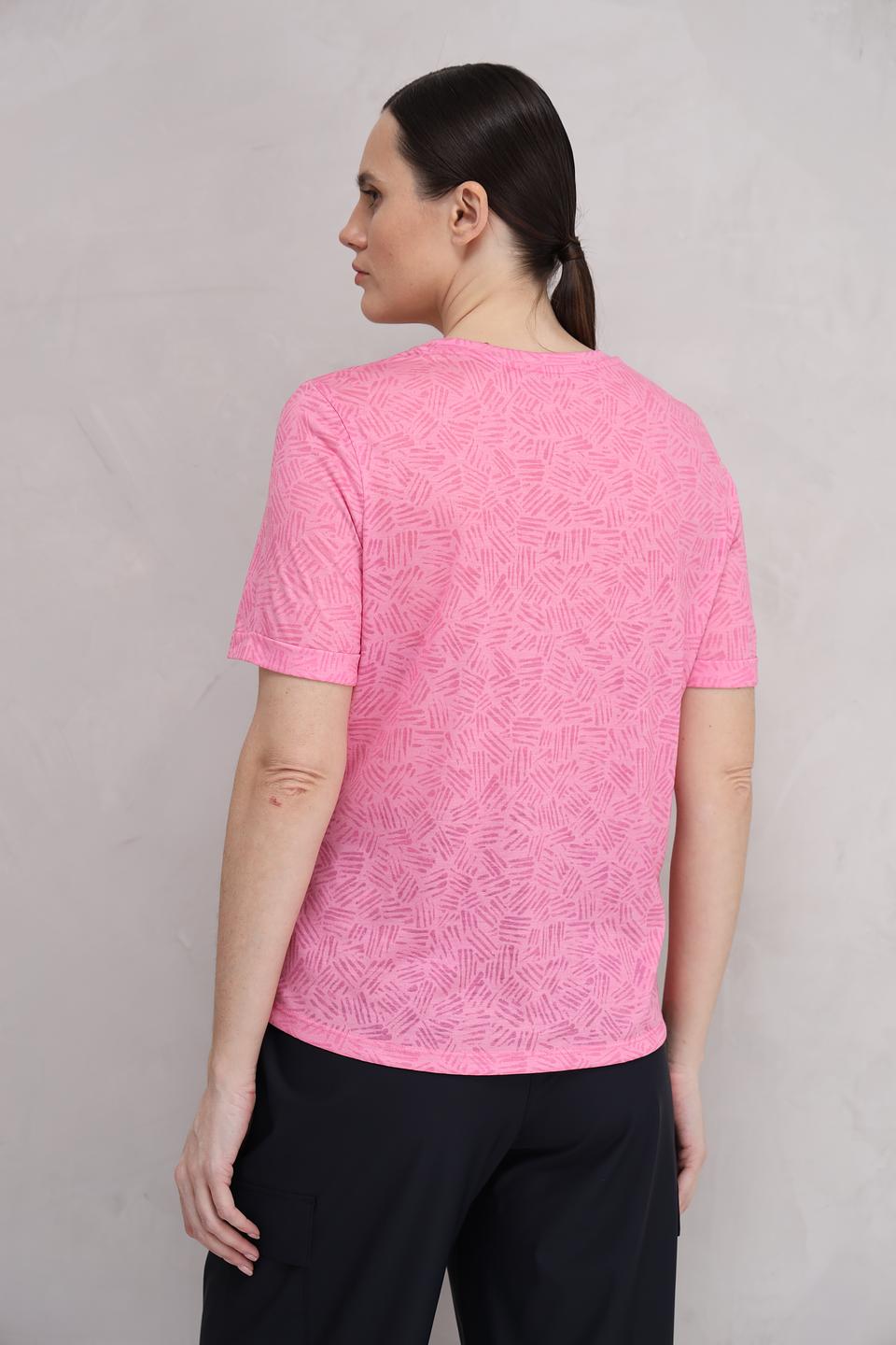 Футболка Gerry Weber с принтом Flower розовый